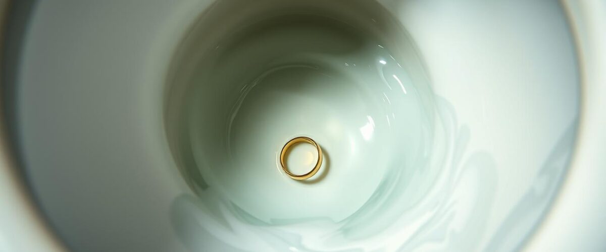 درآوردن طلا از چاه توالت